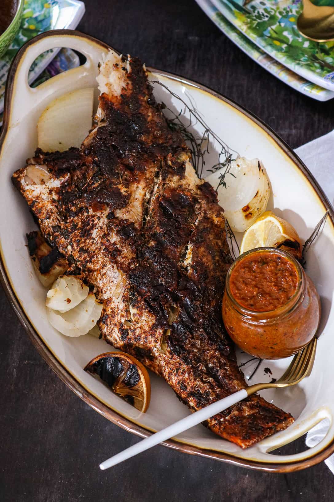 Grilled Whole Red Snapper Recipe Savory Thoughts grilled-whole-red-snapper-recipe-savory-thoughts