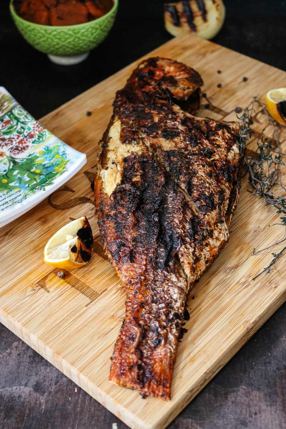 Grilled Whole Red Snapper Recipe - Savory Thoughts