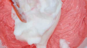 Egg whites to cake batter