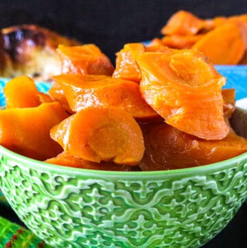 closeup picture of instant pot carrots recipe