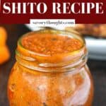 Shito Pepper Recipe Pin - Savory Thoughts