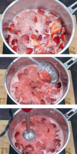 cooking and blending fruits