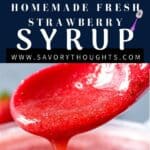 homemade fresh syrup Pinterest Pin