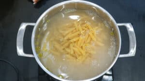 noodles in water
