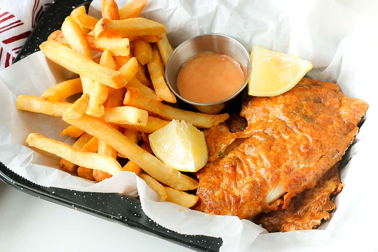 Classic Fish and Chips - Sugar Spice & More