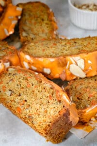 slices of Carrot Cake Bread