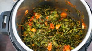 Jute leaves in instant pot