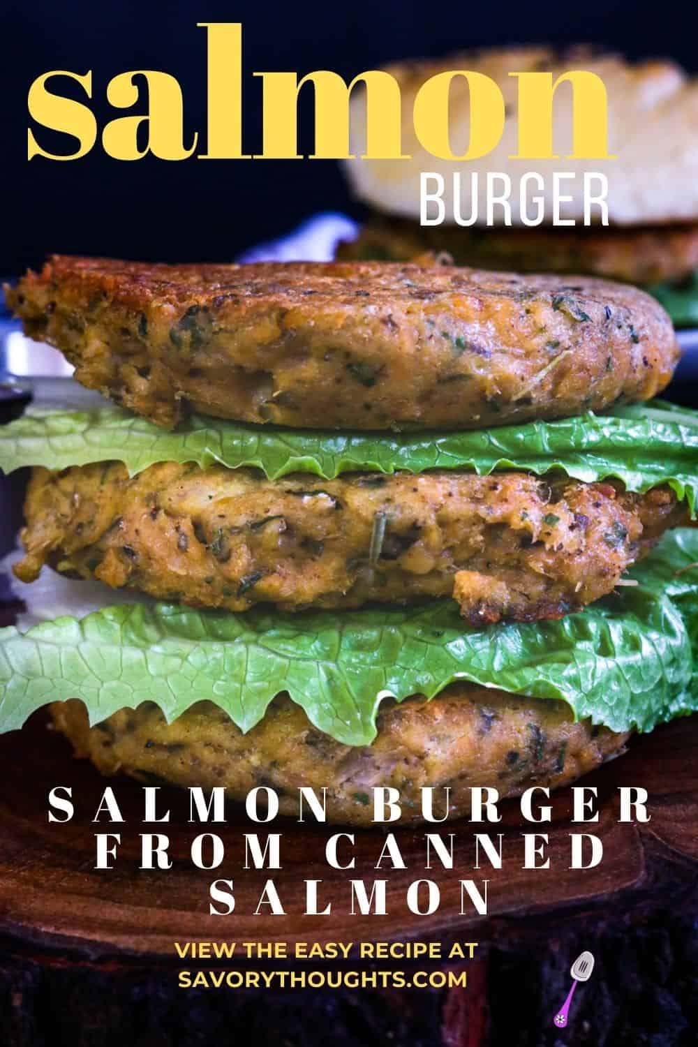 Salmon Burgers From Canned Salmon Recipe Savory Thoughts