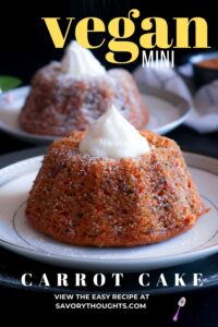 Vegan Mini Carrot Cake Pinterest Pin