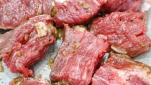 marinated steak bites