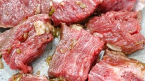 marinated steak bites