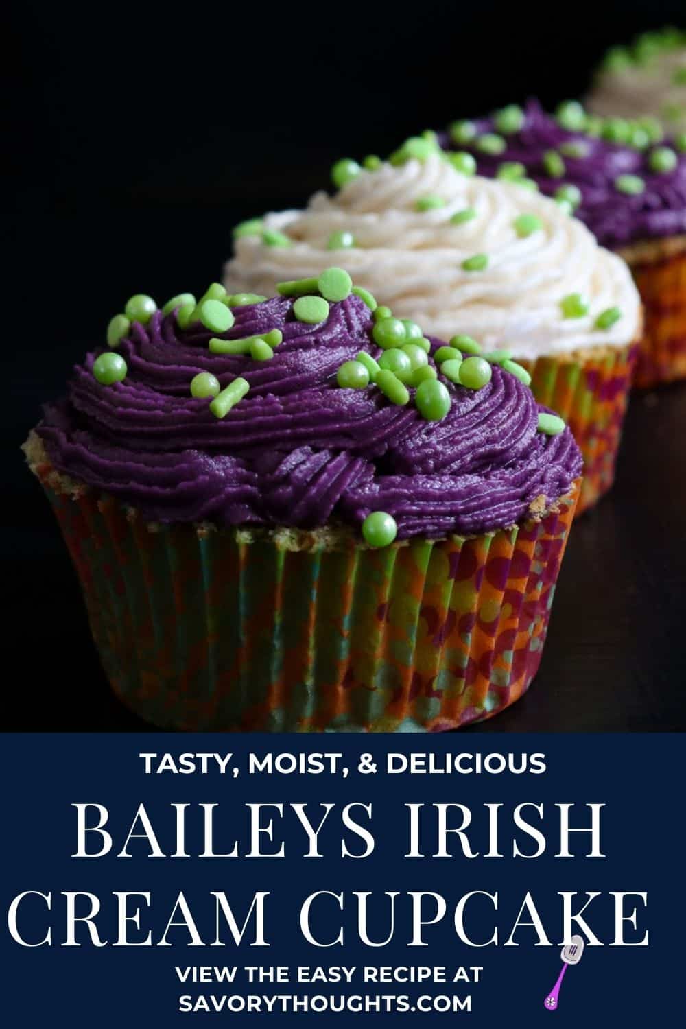 Baileys Irish Cream Cupcake With Liqueur Frosting Savory Thoughts