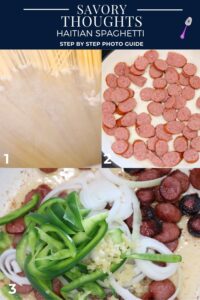 Haitian Spaghetti steps 1-3