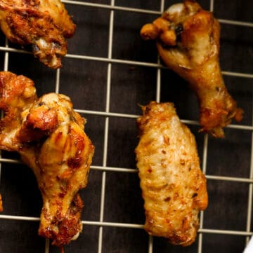 instant pot air fryer chicken wings on rack