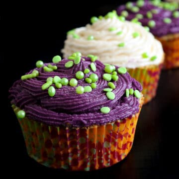 cupcakes on black board