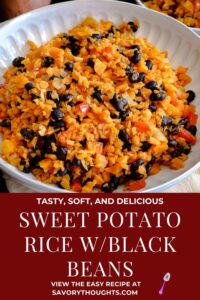 Sweet Potato Rice Recipe Pinterest Pin