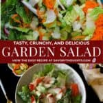 Garden Salad Pinterst Pin