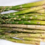 horizontal view of asparagus