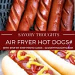Air Fryer Hot Dogs Pinterest Pin