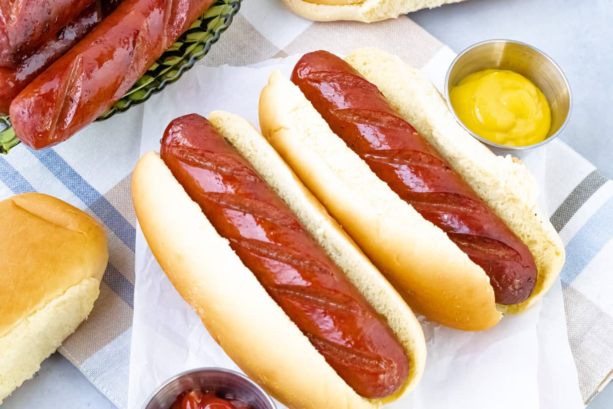 Air Fryer Hot Dogs Beef Franks Savory Thoughts