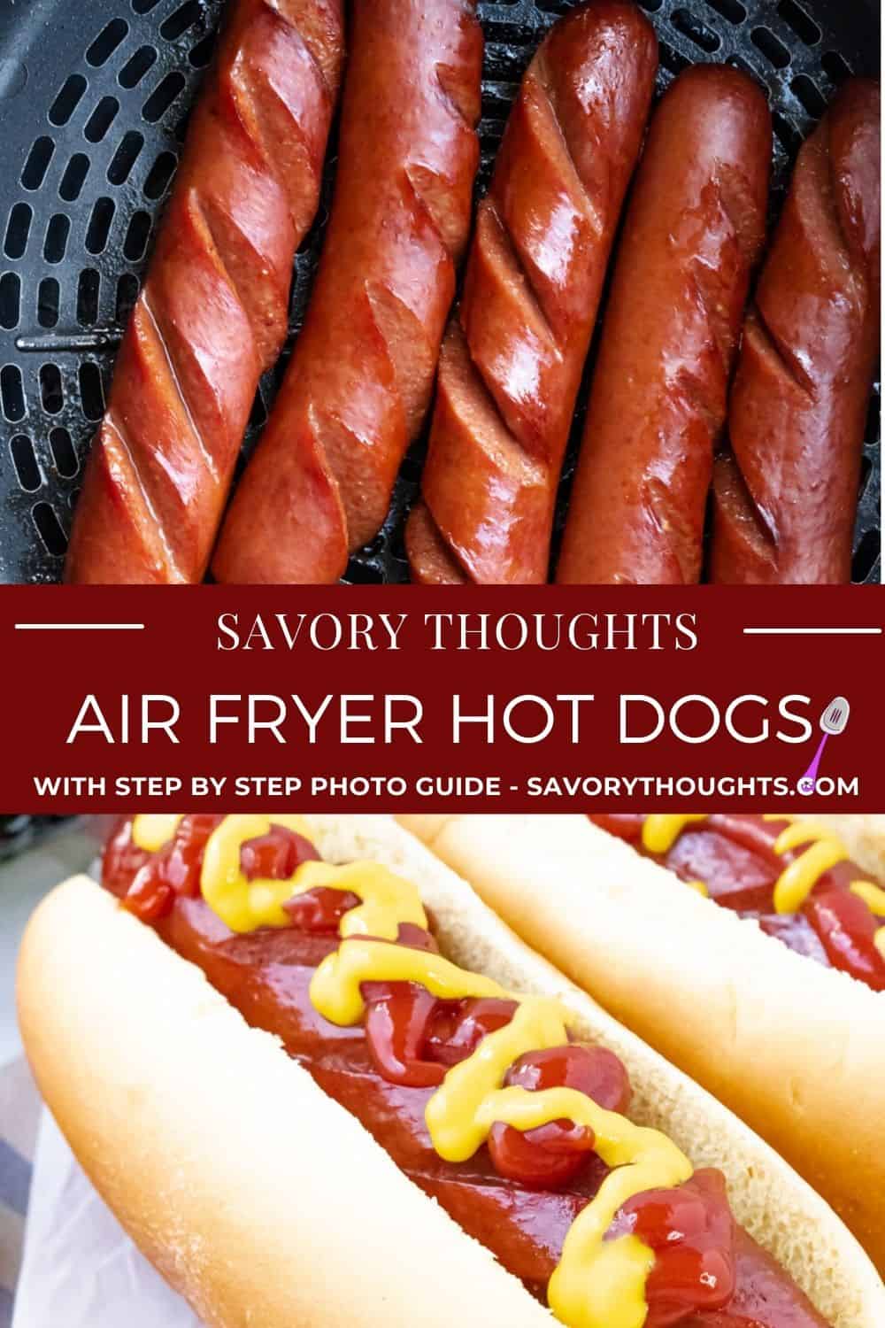 Air Fryer Hot Dogs Beef Franks Savory Thoughts