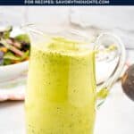avocado in clear jar Pinterest pin