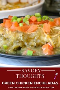 green chicken enchiladas Pin