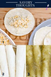 3 step by step guide to make enchiladas