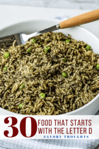 food that starts with D Pinterest Pin
