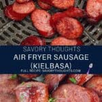 Air fryer sausage recipe pinterest Pin