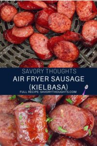 Air fryer sausage recipe pinterest Pin