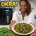 Air Fryer Fried Okra - Pinterest Pin