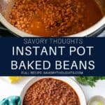 Instant pot baked beans Pinterest Pin