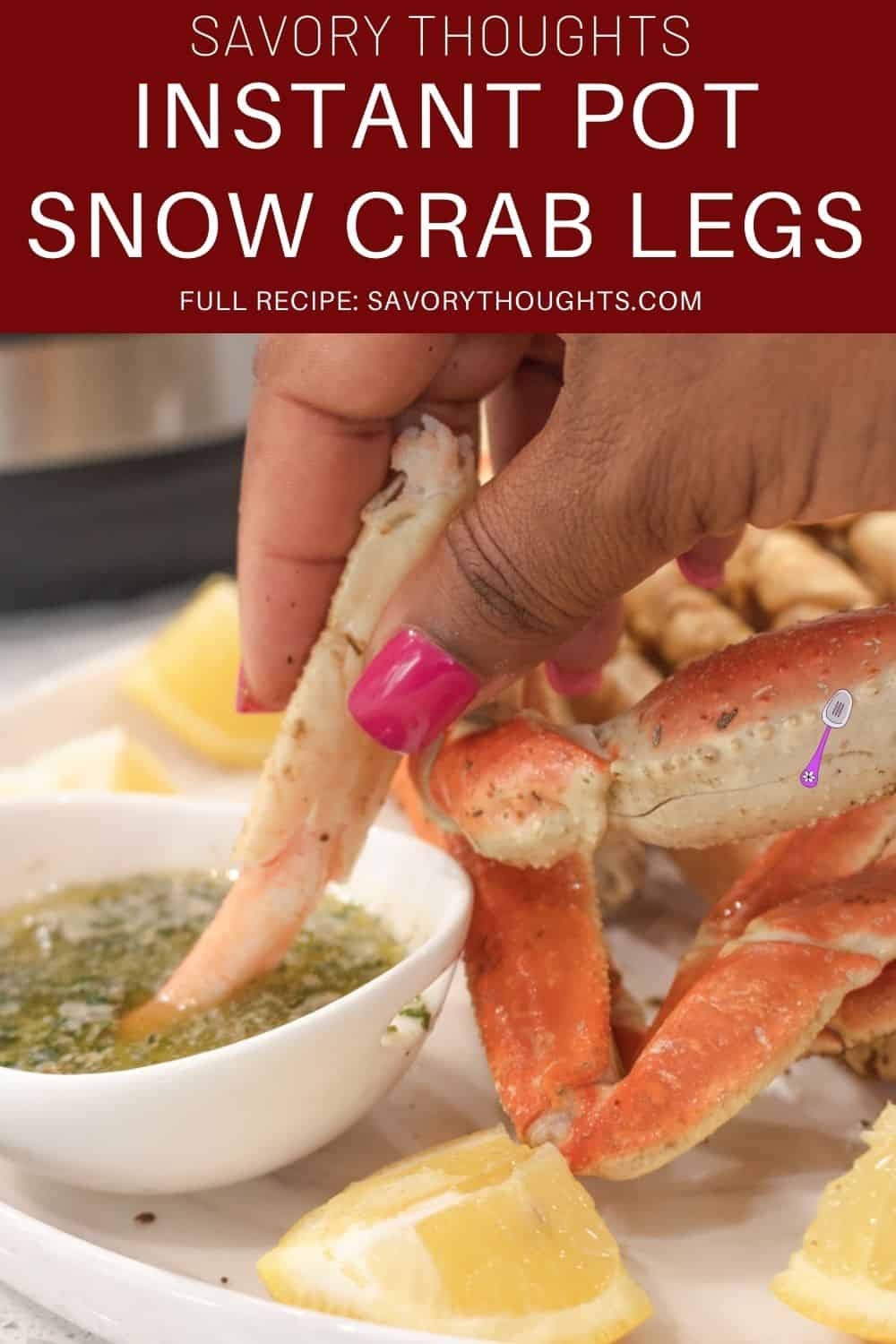 Instant Pot Crab Legs {With Garlic Butter Sauce} Savory Thoughts