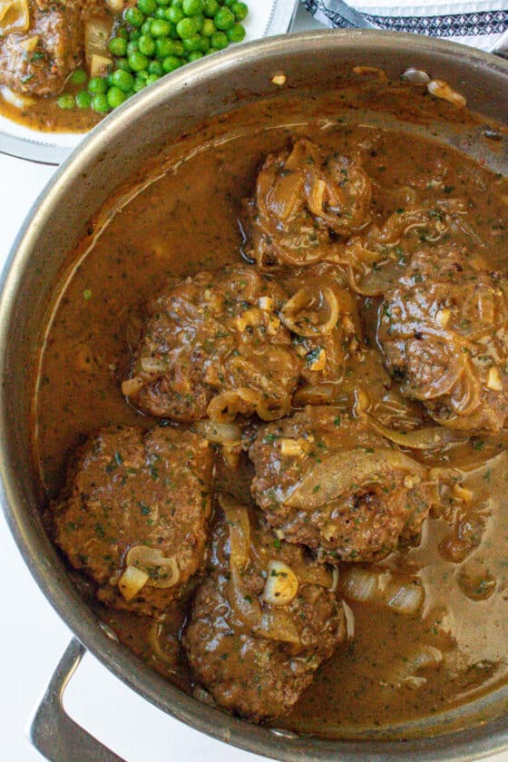 The BEST Salisbury Steak Recipe - With Onion Gravy - Savory Thoughts