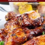 BBQ Air Fryer Drumsticks Recipe PIN