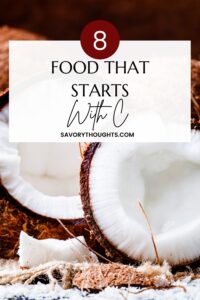 Food that starts with C Pinterest Pin