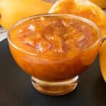 mango preserve in jar