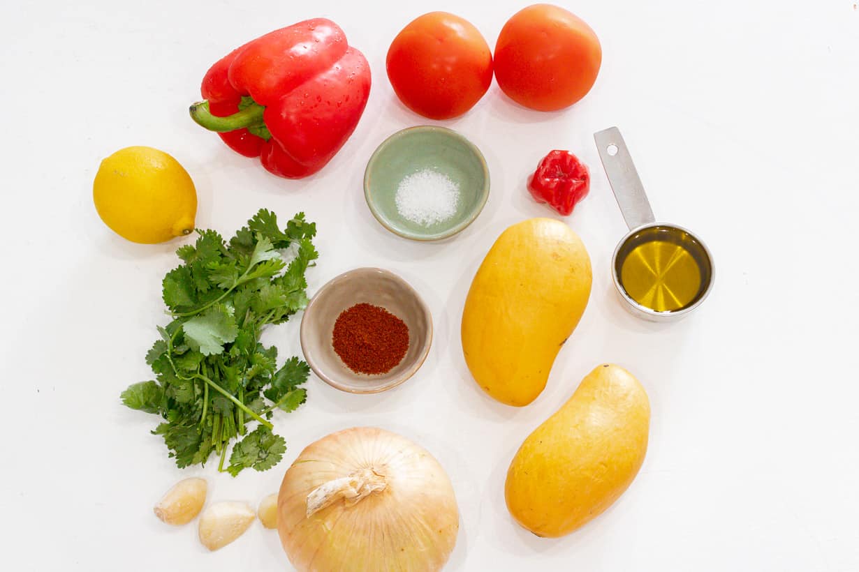 Ingredients - Mango Habanero Salsa Recipe - Savory Thoughts