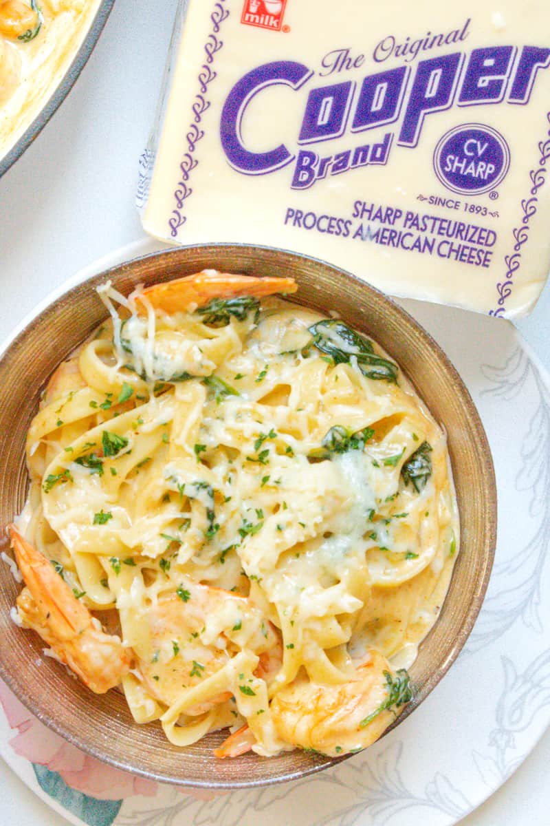 Creamy Shrimp Alfredo With Spinach Pasta Recipe Savory Thoughts