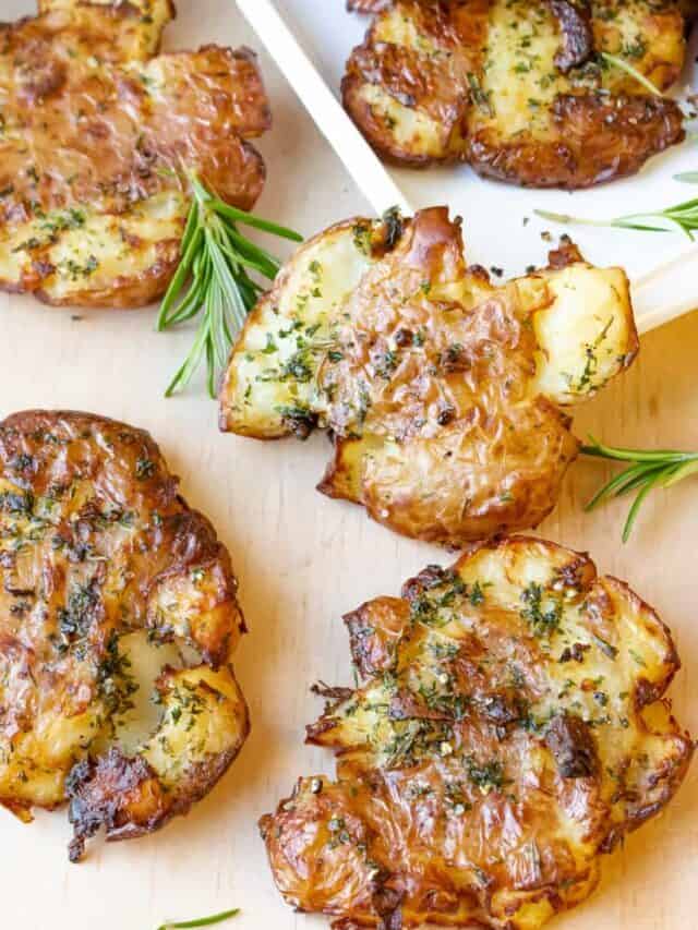 Air Fryer Smashed Potatoes