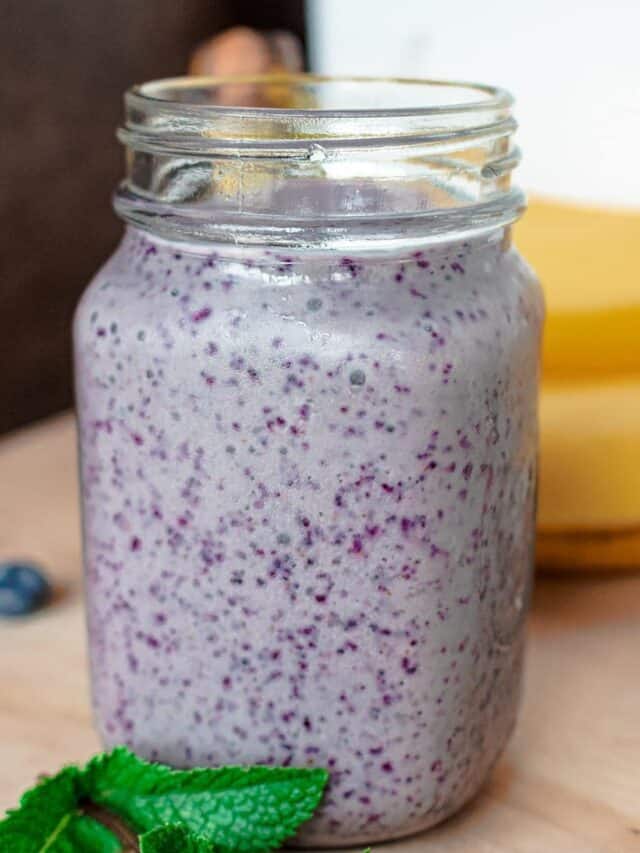 Easy Blueberry Milkshake