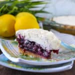slice of pie on plate