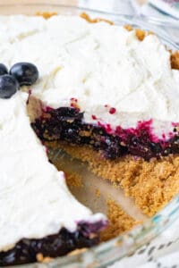 No Bake Blueberry Pie cutout - Savory Thoughts