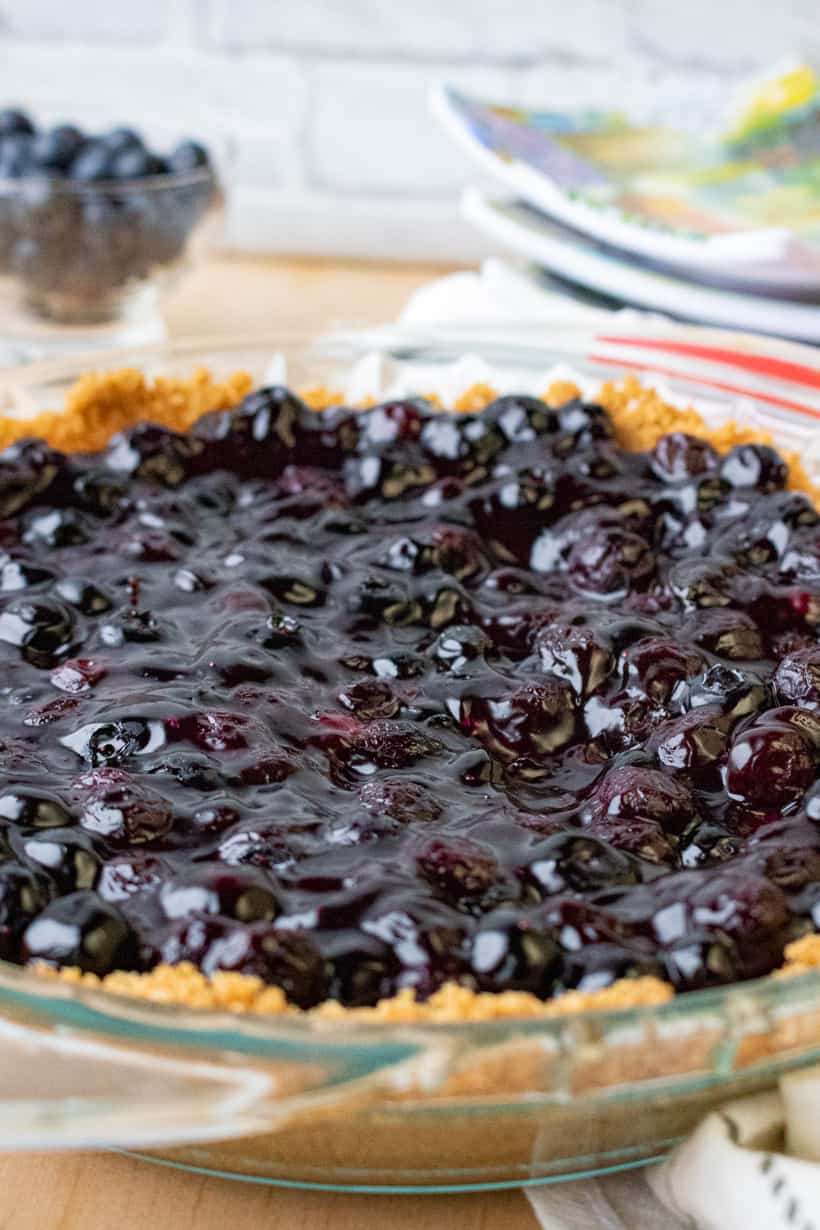 pie in baking dish