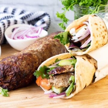 Doner Wrap. The ultimate comfort foods. This Doner Kebab is perfect to serve as a late-night meal #doner #kebab