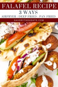 Falafel Recipe Pinterest Pin