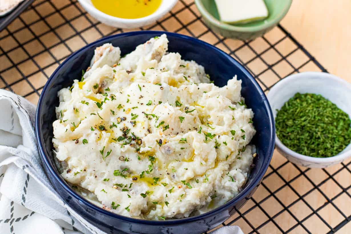 Skin On Mashed Potatoes In Instant Pot - Savory Thoughts