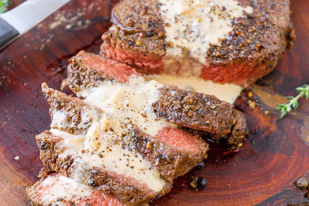 Steak Au Poivre With Cream Sauce Savory Thoughts