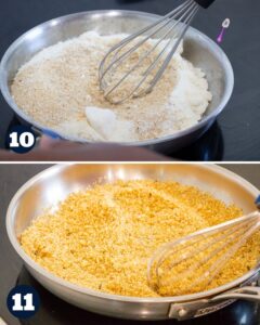 step 10 to create toasted breadcrumbs